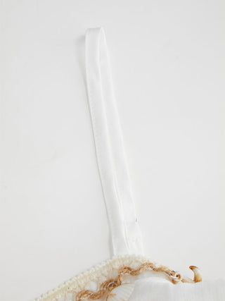 Seashell Detail Tiered Ruffled Cami Blouse