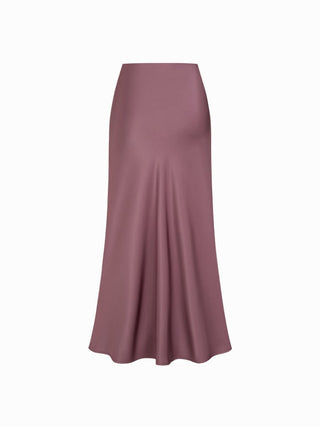 Satin Halter Top and Wrap Mermaid Maxi Skirt Set