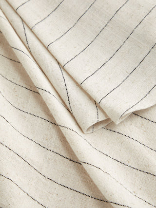Linen-blend Low Rise Draped Asymmetrical Midi Skirt