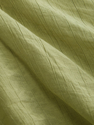 Low-Rise Ruched Skirt with Shell Detail