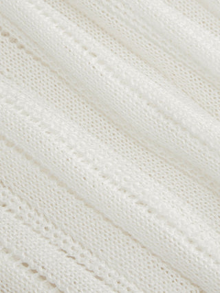 Knit Textured V-neck Bell Sleeve Cardigan