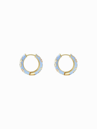 FLOWER HOOP EARRINGS