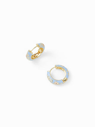 FLOWER HOOP EARRINGS