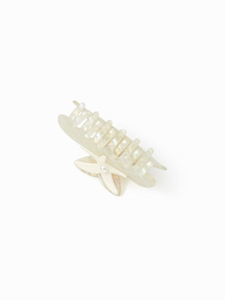 STARFISH & FAUX PEARL HAIR CLAW