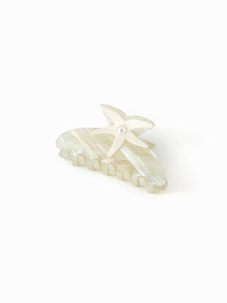 STARFISH & FAUX PEARL HAIR CLAW