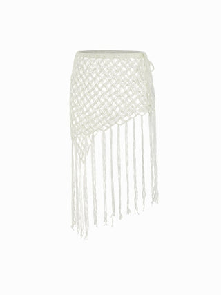 Crochet Side Tie Cover Up with Tassels