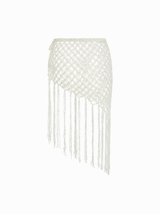 Crochet Side Tie Cover Up with Tassels