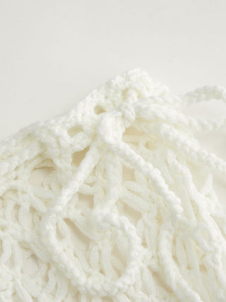 Crochet Side Tie Cover Up with Tassels