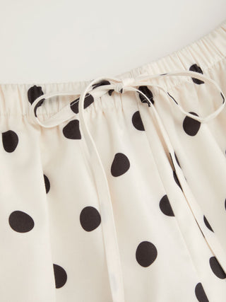 Cotton Mid Rise Drawstring Oversized Bermuda Shorts