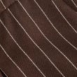 Mid Rise Stripe Pleated Wide Leg Trousers