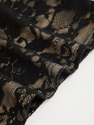 Lace Floral Stand Collar Tank Top