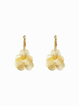 FLOWER HOOP EARRINGS