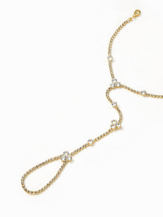 RHINESTONE HAND CHAIN BRACELET