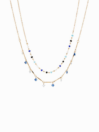 RHINESTONE LAYERED NECKLACE