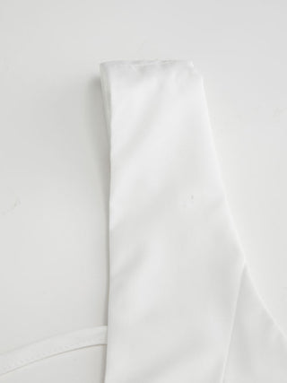 Scoop Neck Draped Bubble Hem Maxi Dress