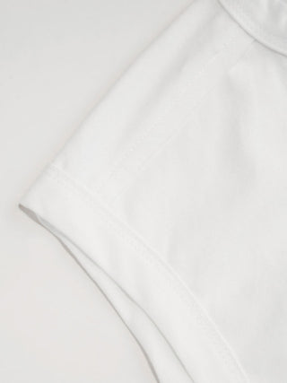 Cotton-blend Deer & Bowknot Graphic Asymmetrical Neck Tee