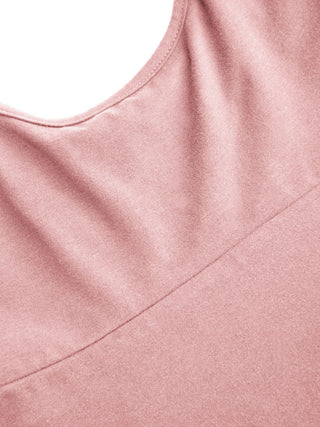 Cotton-blend Square Neck Babydoll Tie-Shoulder Flared Crop Top