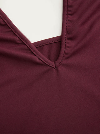High Stretch Halter Neckline Backless Slim Tank Top