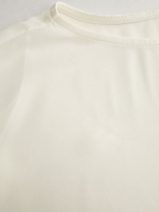 Sheer Boat Neck Cape Top & Satin High Rise Mini Dress Set