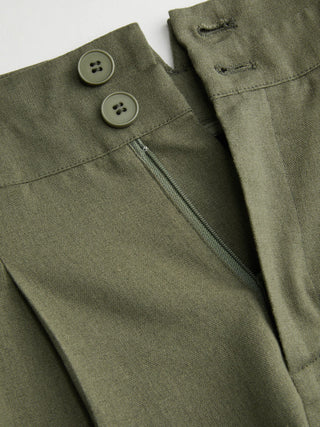 High Rise Linen Trousers