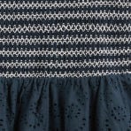 Cotton-blend Broderie Anglaise Shirred Tiered Ruffle Crop Cami Top