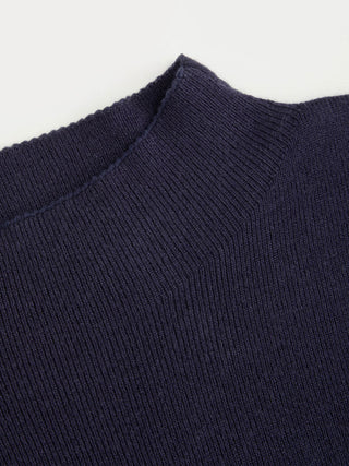 Turtleneck Belted Bowknot Knitted Maxi Dress