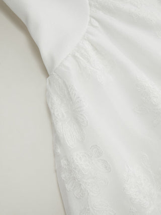 Boat Neck Sleeveless Lace A Line Mini Dress