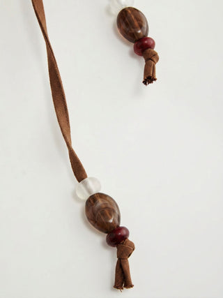 Linen-blend Beaded Knotted Ruched Tank Top