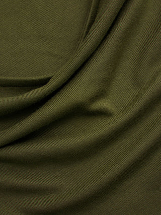 Boat Neck Mid-length Bell Sleeve Ruched Tee