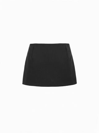 Satin Low Rise A-line Mini Skort