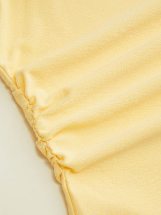 Boat Neck Asymmetrical Draped Tank Top