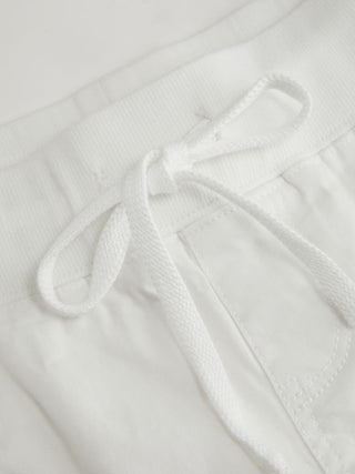 Cotton-Blend Low Rise Drawstring Mini Skort