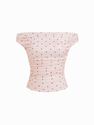 Off-shoulder Ruched Top