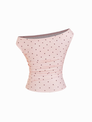 Off-shoulder Ruched Top