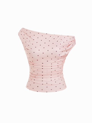 Off-shoulder Ruched Top