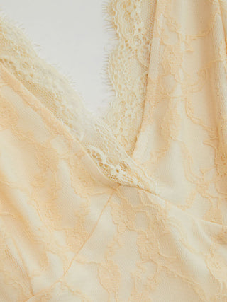 Lace V-neck Ruffle Peplum Hem Tank Top