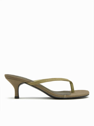 FLIP-FLOP KITTEN HEEL SANDALS