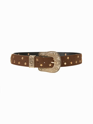 STAR DECOR ENGRAVED BUCKLE BELT