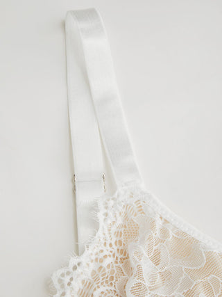 Lace V-neck Scalloped Trim Shapewear Bodysuit