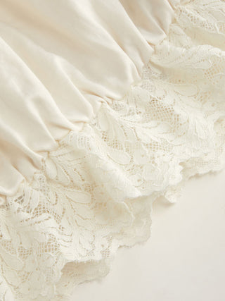 Lace Trim Bubble Hem Bloomer Romper