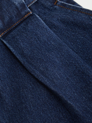 Denim Mid Rise Washed Barrel-leg Belted Jeans