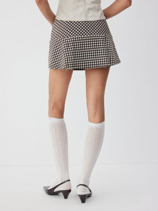 Low Rise Pleated Mini Skort