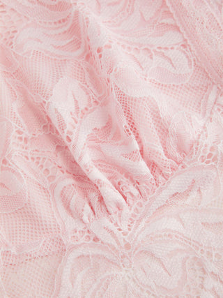 Lace Sheer Boat Neck Top