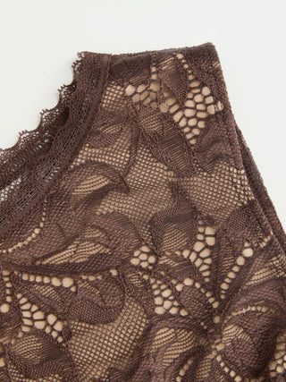 Lace Sheer Boat Neck Top