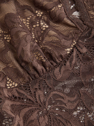 Lace Sheer Boat Neck Top