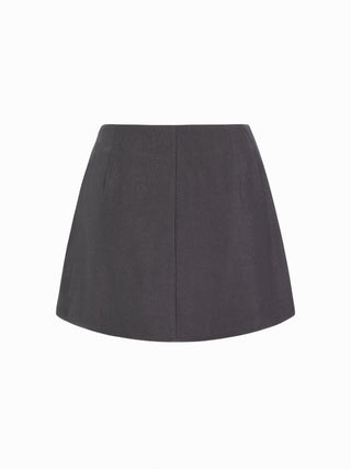 Low Rise Side Tie Bowknot A-line Mini Skirt