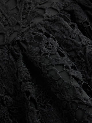 Lace Strapless Bowknot Flared Mini dress