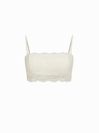 Boat Neck Bell Sleeve Lace Panel Oversized Blouse