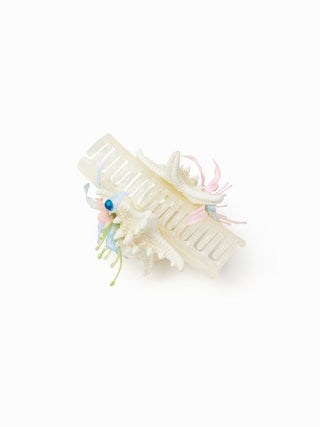 STARFISH & FLOWER HAIR CLAW