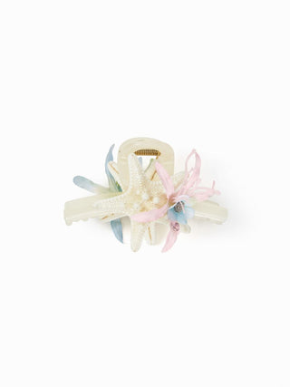 STARFISH & FLOWER HAIR CLAW